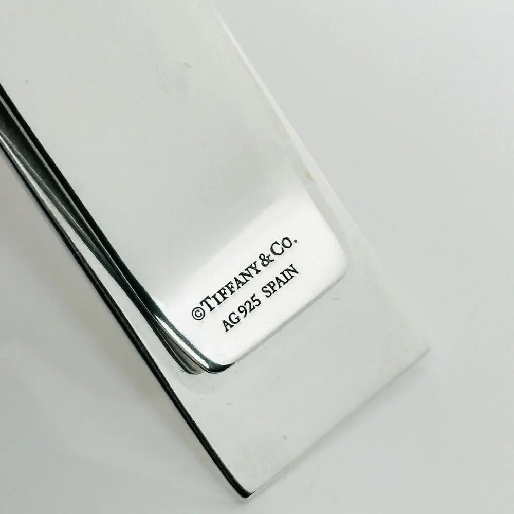 Tiffany Classic Stripe Money Clip in Sterling Silver Engravable